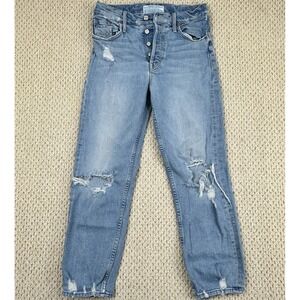 Mother Superior Jeans Womens 28 The Confession The Tomcat Button Fly Distressed